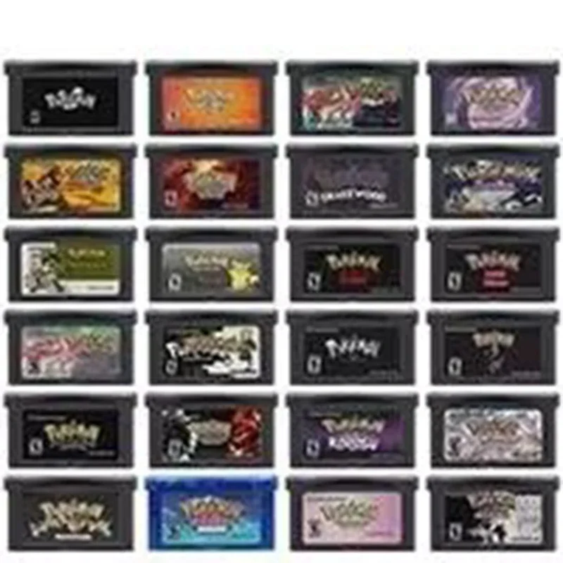 32 Bit Video Game Console Card GBA Game Cartridge Pokemon Series Ultraviolet Light Platinum Snakewood Outlaw Vega For GBA/SP/DS