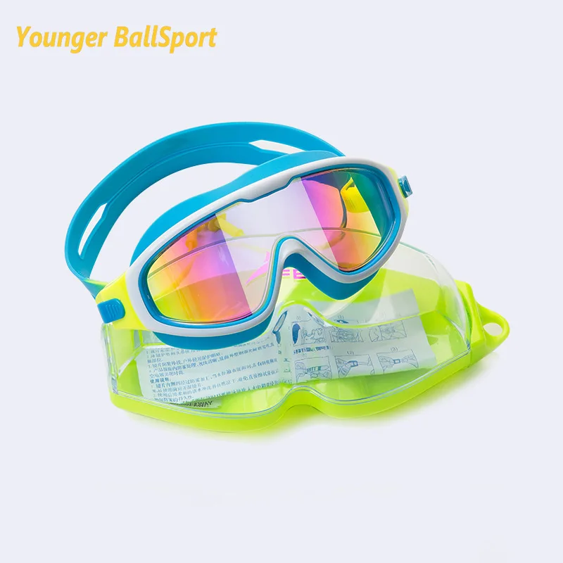 

Swimming Goggles Kids Anti-Fog UV Protection Clear Wide Vision Swim Glasses with Earplug for 6-15 Years Children Waterproof cool