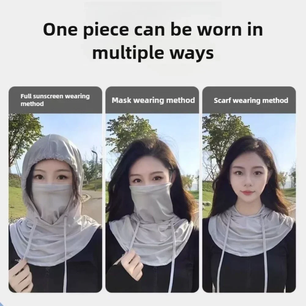 قناع وجه عالي الجودة للحماية من الأشعة فوق البنفسجية، حماية للرقبة قابلة للتنفس، قبعة بالاكلافا لركوب الدراجات في الهواء الطلق