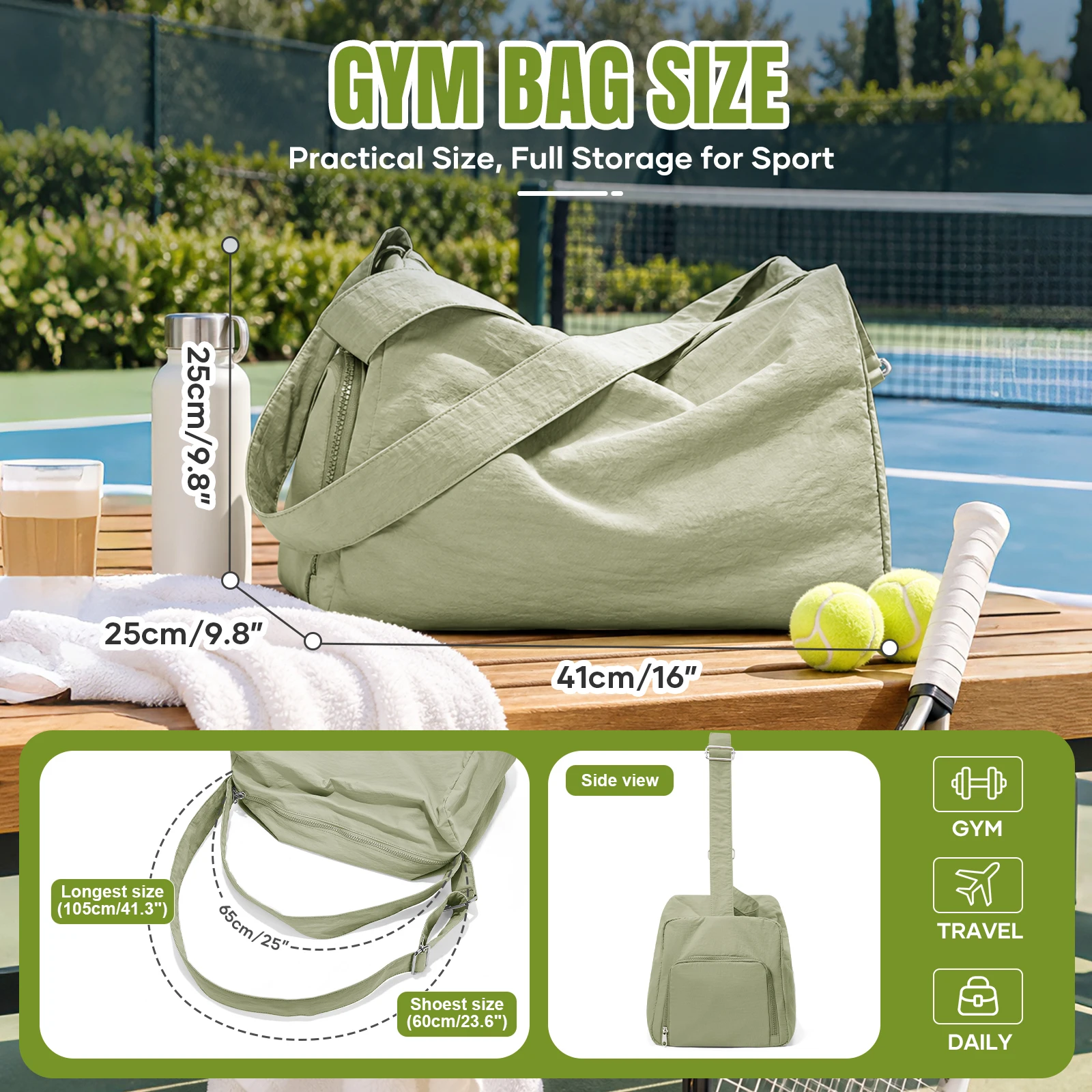 Sports Bag Ladies Travel Gym Bags Dry Wet Separation Shoulder Bag Yoga Fitness Travel Bags Men Waterproof Luggage Sports Handbag