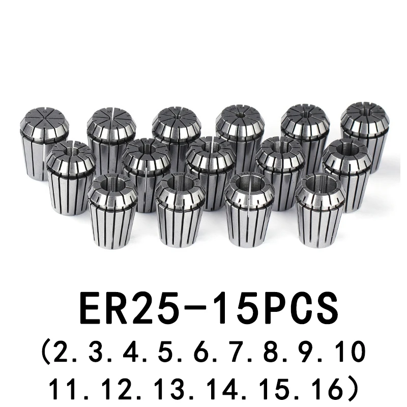 1PC MT2 MT3 MT4 ER25 Morse Taper 9PCS ER25 Spring Collet 1PCS ER25 Wrench For 1-16MM Chuck Clamp CNC Milling Lathe tool