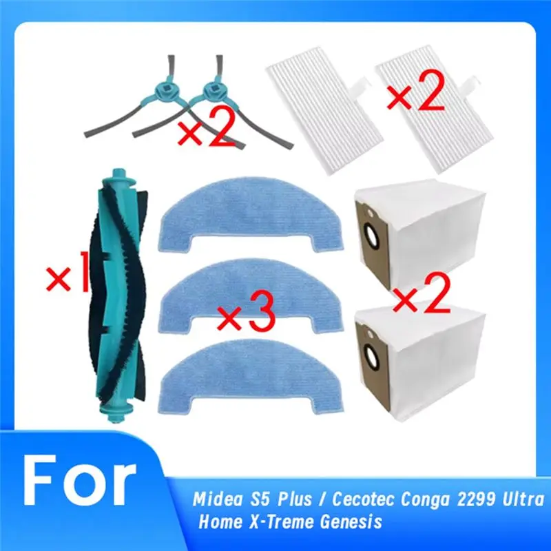 HLZS-For Midea S5 Plus / Cecotec Conga 2299 Ultra Home X-Treme Genesis Vacuum Cleaner Accessories
