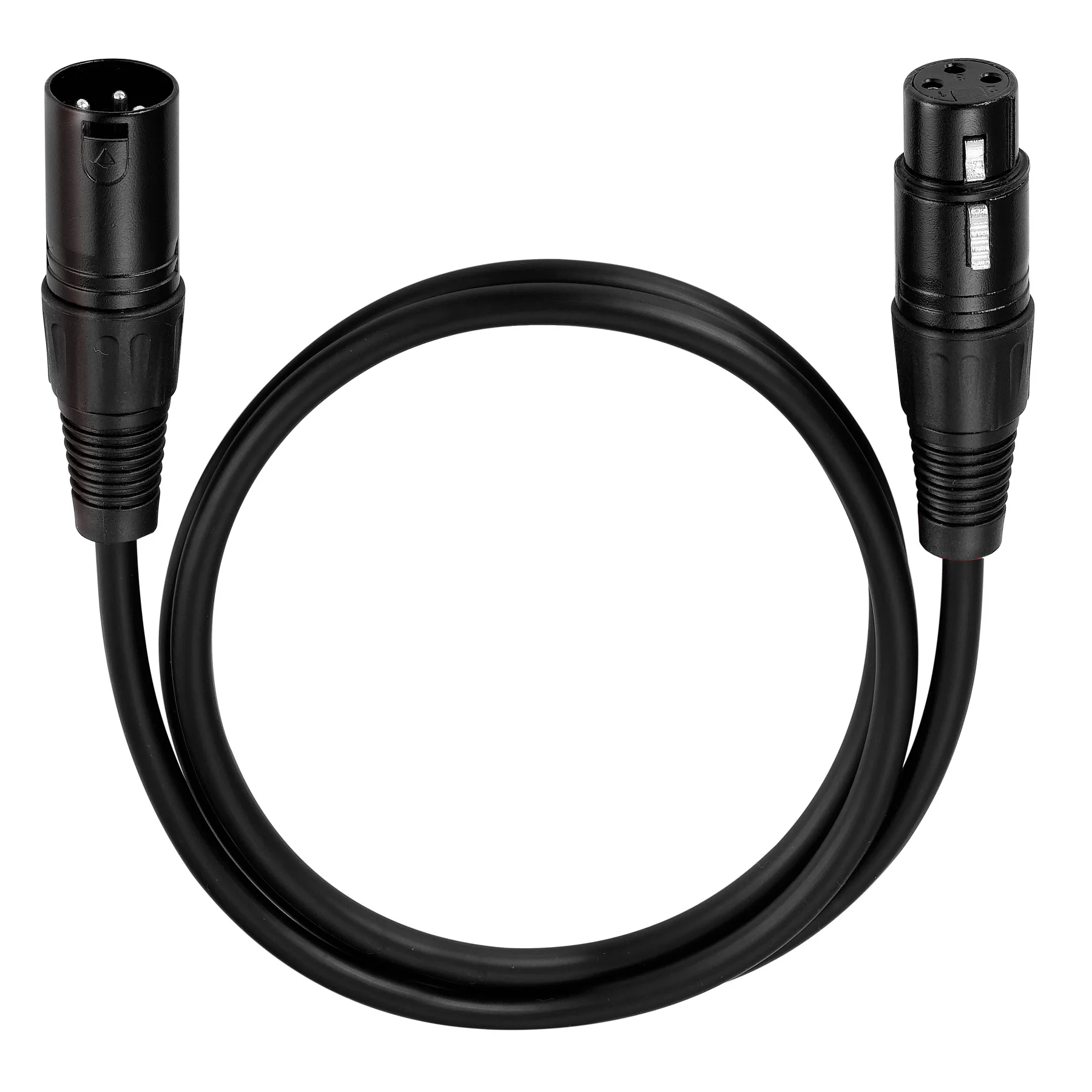 Bochara kabel XLR męskiej do żeńskiej M/F OFC folia na kabel Audio + ekranowana na mikser do mikrofonu 1m 1.8m 3m 5m 10m 15m 20m