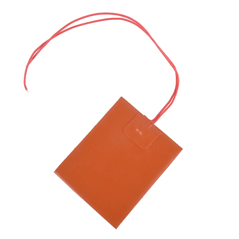 100x80 مللي متر 12 فولت 20 واط ساخنة السرير لوحة سخان سيليكون التدفئة حصيرة للطابعة ثلاثية الأبعاد #4