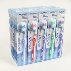 NONA toothbrush, natural, high quality manual toothbrush, soft bristles, suitable for gums, for everyday deep cleaning oral care
