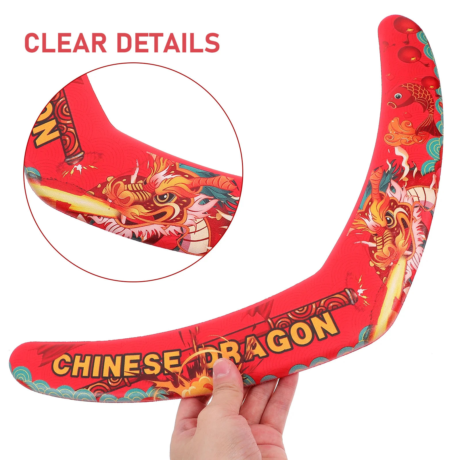 Boomerang Giocattoli da esterno Lancio del disco volante Sport portatili Bambini Eva Giocattolo Divertimento per bambini Lancio e cattura