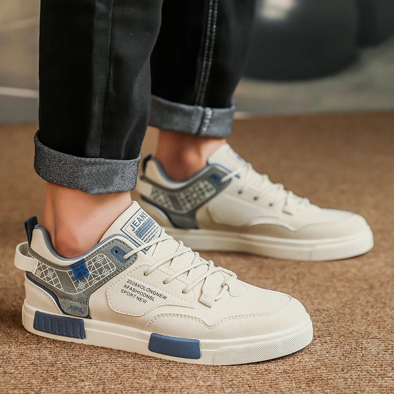 

Men's Casual Shoes Trendy Sneakers White Sports Shoes Casual Men's Sports Shoes Non-slip Shoes Men's Vulcanized Shoes Size 38-47