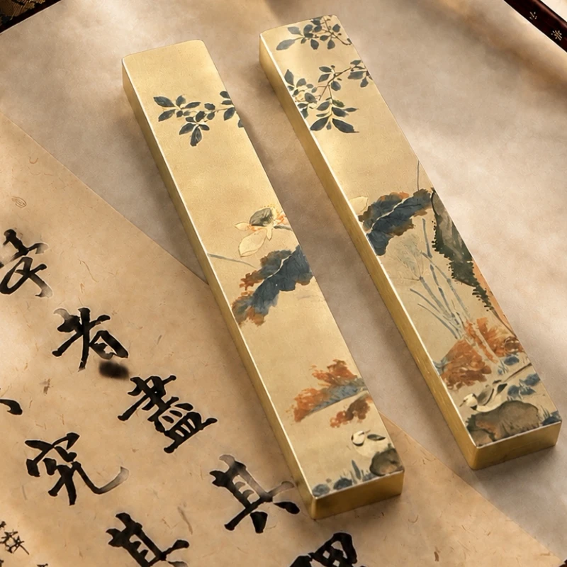 Chinese Calligraphy Paperweight Brass for Calligraphy Traditional Chinese Painting Chinese Style Creative Ornaments Writing Tool