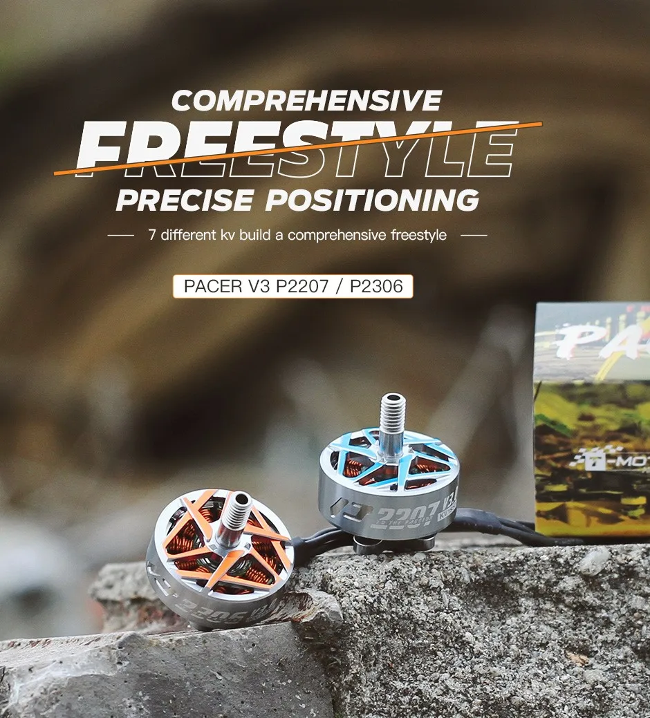 T-MOTOR Pacer P2207 V3 2207 Brushless Motor 5-7 inches high burst easy to control brushless motor heat-resistant