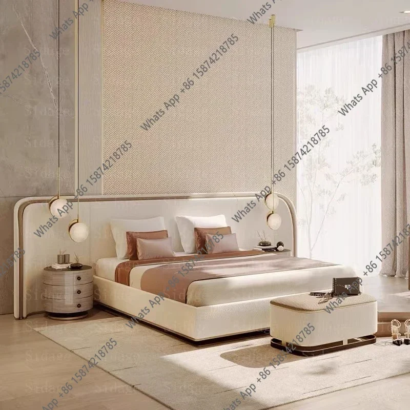 

SM двуспальная современная кровать размера King Size, роскошная детская массажная кровать для девочек, многофункциональная европейская простая мебель для салона Camas De Casal