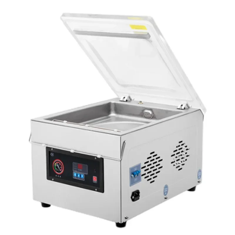 المنزلية 220 فولت التلقائي فراغ جهاز غلق أكياس الطعام الرطب والجاف آلة الختم كبيرة المطبوخ الغذاء الشاي المكبس الغذاء ویکیوم آلة Packagin