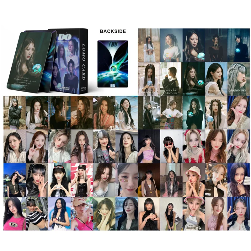 Imagem -06 - Kpop Gidle Novidades Album i Feel Photocards g I-dle Girls Lomo Cartões Postais Fãs Presente Coleção 55 Pcs Conjunto Alta Qualidade