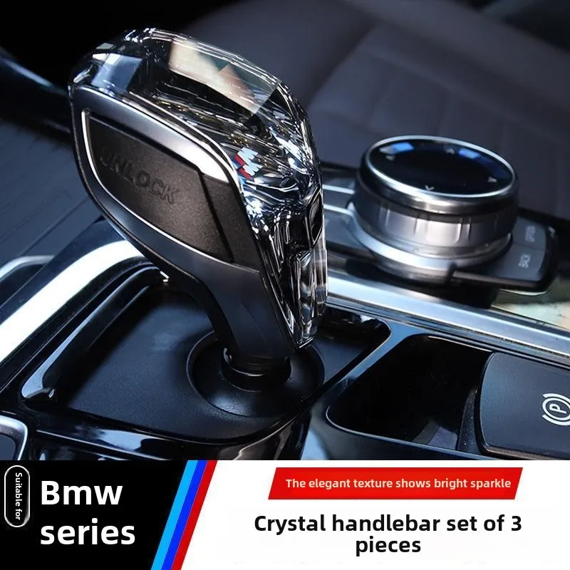 BMW Crystal gear shift knob handle lever handlball 1 2 3 4 5 6 7 X3 X4 ix3 i8 series G30 F20 F22 F30 F32 F18 F06 F01 F25 F26 i15