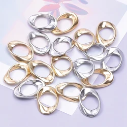 7pcs/Lot Stainless Steel Irregular Geometry Pendant Circular Hollow Out Gold Plated Charms Used To Making Necklace Accessories