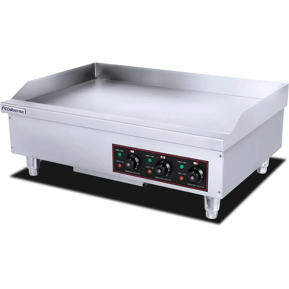 Hot sale Commercial Restaurant Balcony Electric Counter Top Stainless Steel Electric Flat Griddle