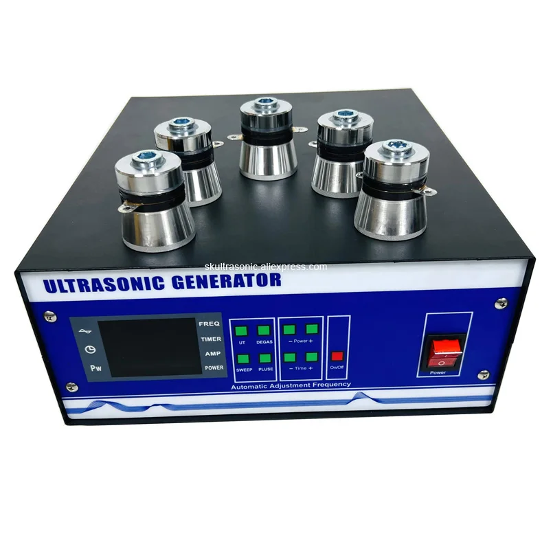 28KHz-40KHz 1200W Power And Time Adjustable Ultrasonic Generator For Intelligent Fully Automatic Ultrasonic Cleaner