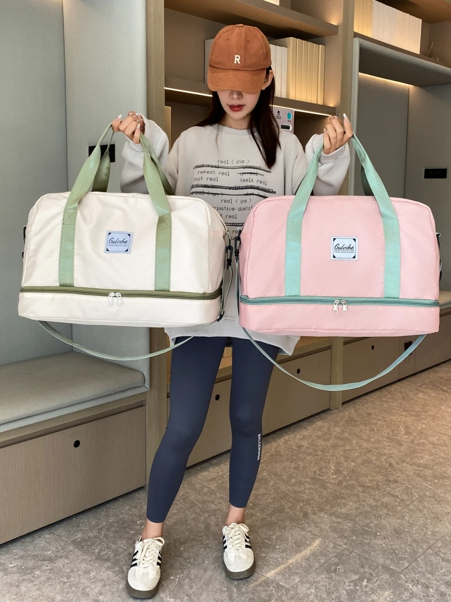 

Large Capaci Portable Waterproof Travel Bag Women's Handbag ort Trip Busin Trip Boarding Bag very Storage Bag