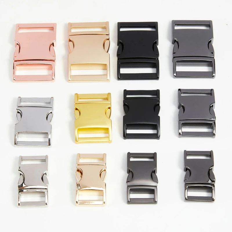 

DHK 500pcs/lot Hardware Accessories Metal Adjustment Buckle Zinc Alloy Buckles For Luggage Pet Dog Collar E2048