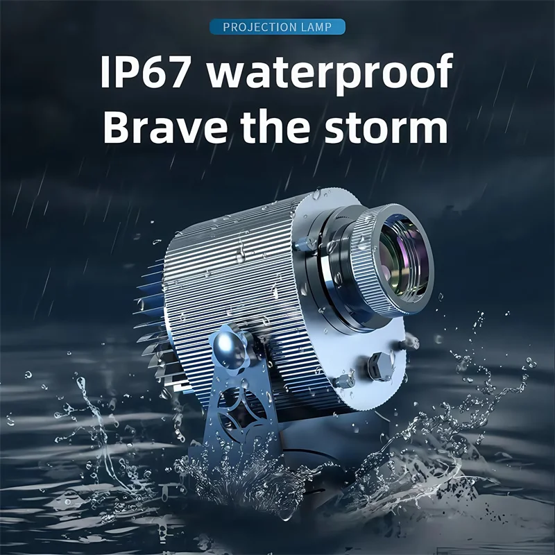 35 واط مخزن الإعلان ضوء الإسقاط في الهواء الطلق إضاءة مقاومة للماء صورة مخصصة تسجيل تدوير عن بعد Gobo شارع العارض مخصص #3