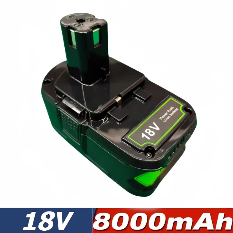 

8000mAh P108 Replacement Battery for Ryobi Compatible Lithium Battery P102, P108 Power Tool Battery Accessories