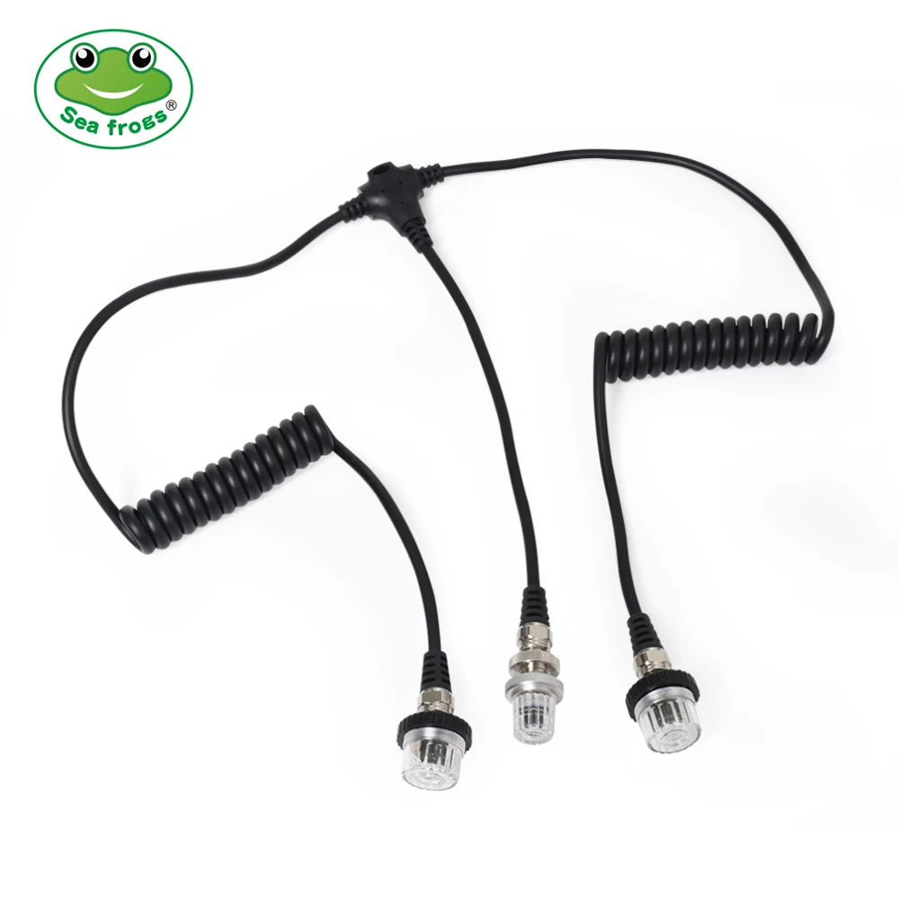 Seafrogs 100m/328ft Waterproof 5-Pin Flash Sync Cable Camera Flash Trigger Accessories Fiber Optic Line