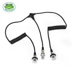 Seafrogs 100m/328ft Waterproof 5-Pin Flash Sync Cable Camera Flash Trigger Accessories Fiber Optic Line