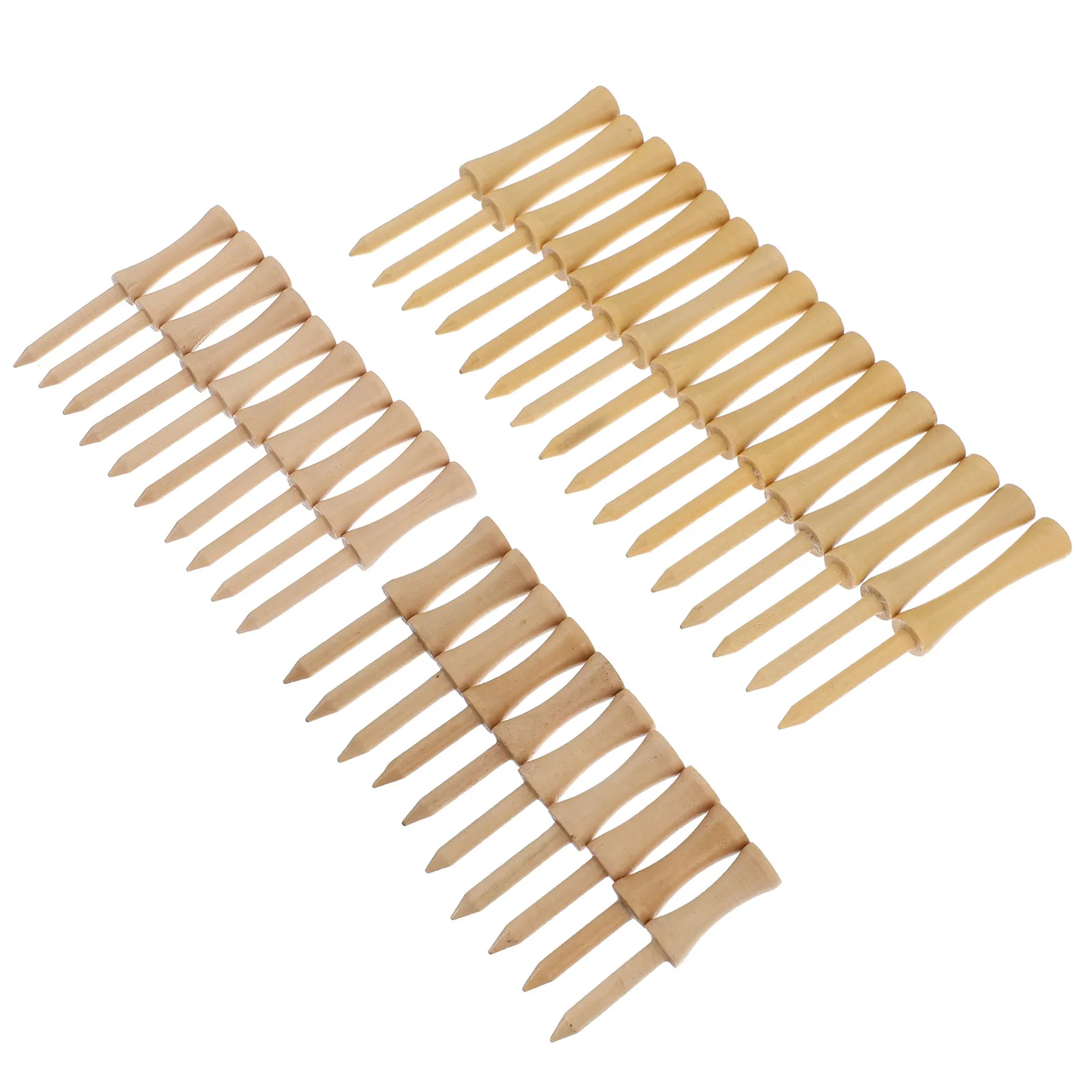 

35Pcs Golf Tees Premium Plastic High Strength Low Resistance for Longer Drives Training Aids Golfer Accessories