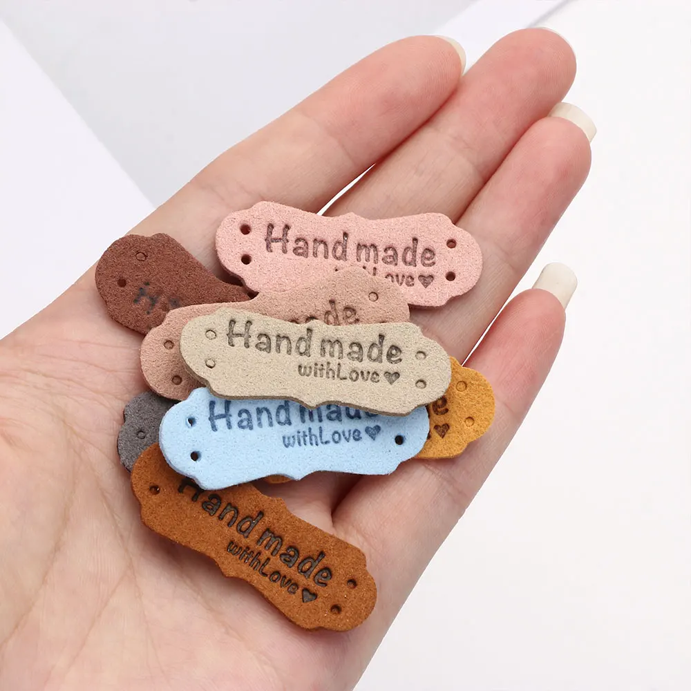 20PCS Handmade Hats Bags Sewing Accessories Clothes Tags Hand Made With Love Label Garment Labels