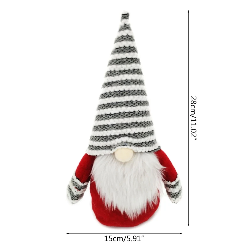 28cm/11in Faceless Gnome for Doll Mini Stuffed Christmas Decoration Crochet Hanging Pendant Ornament Handsewing Handicra