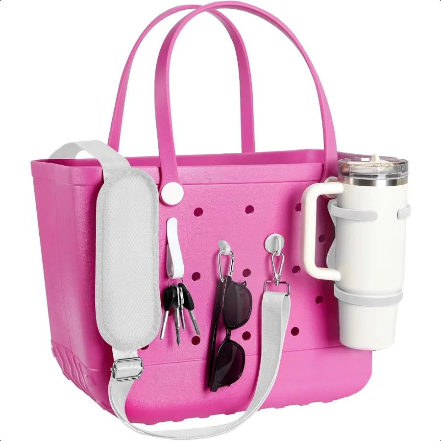 

Shoulder Strap for Bogg Bag Accories Foldable Cup Holder for Cup 30oz 40oz Beach Tote Bag Accories Inserts Key Holder Water Bo