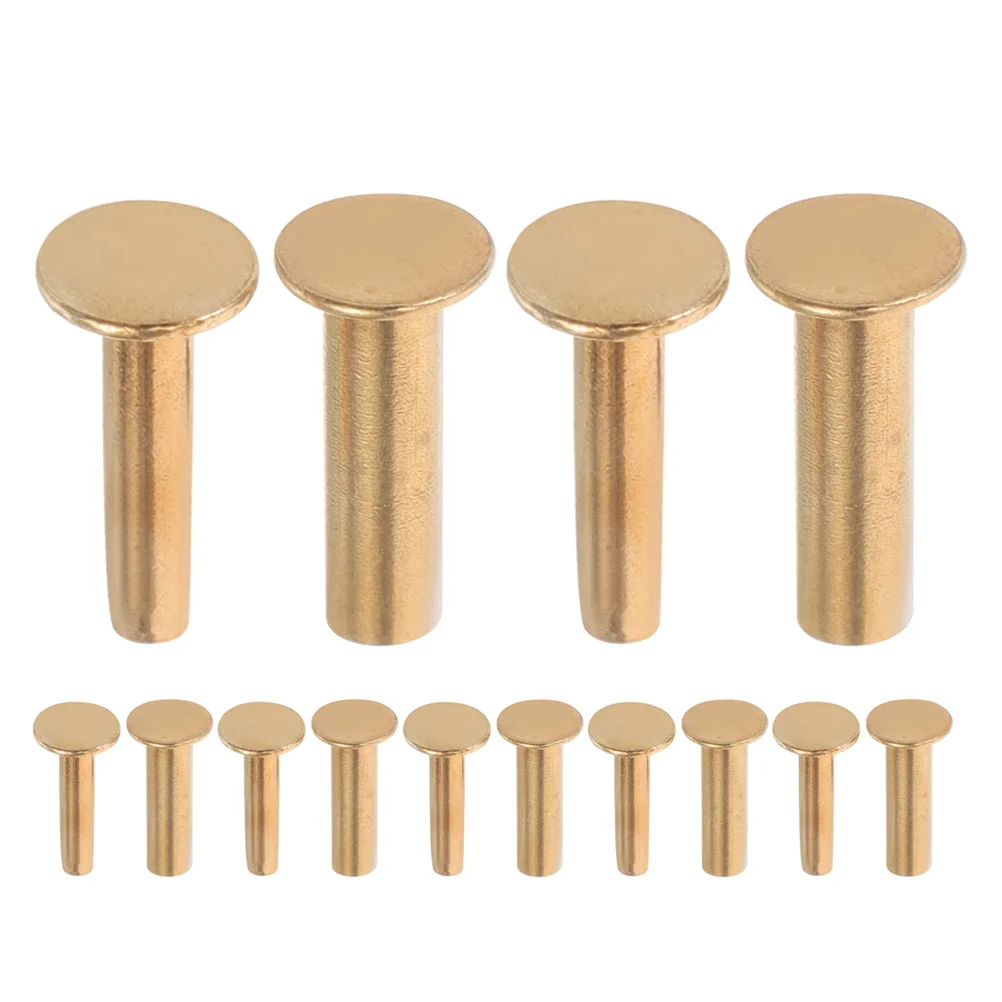 

7 Pairs 1.5Cm Copper Rivets For Knife Handle Replacement Diy Knives Making Accessories Cutlery Fasteners Chef Knife