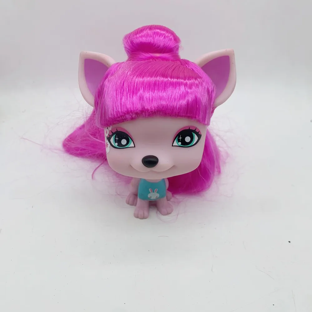 Vip Colored Hair Toys for Dog, Cat, Puppy Action Figure, Old Pet Shop, Lovely Pets Toy Figures, Classic Little Pet, Original, 11cm, 1Pc