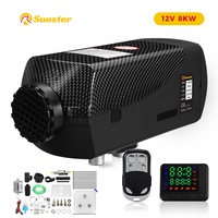 8KW Air Diesel Heater 12V Car Heater Parking Heater With Remote Control LCD Monitor Voice Broadcast for Motorhome Trucks