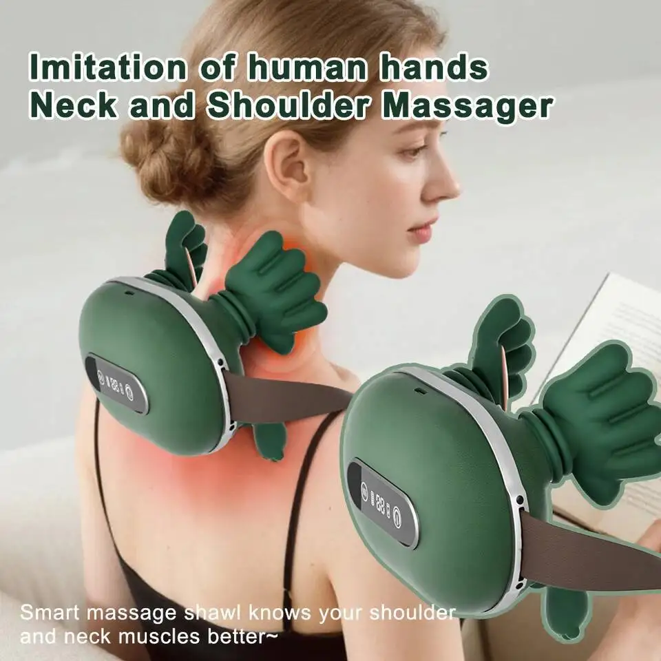 

Bionic Neck Shoulder Cervical Massager Trapezius Muscle Electric Kneading Muscles Massage Waist Leg Body 3Level Modes