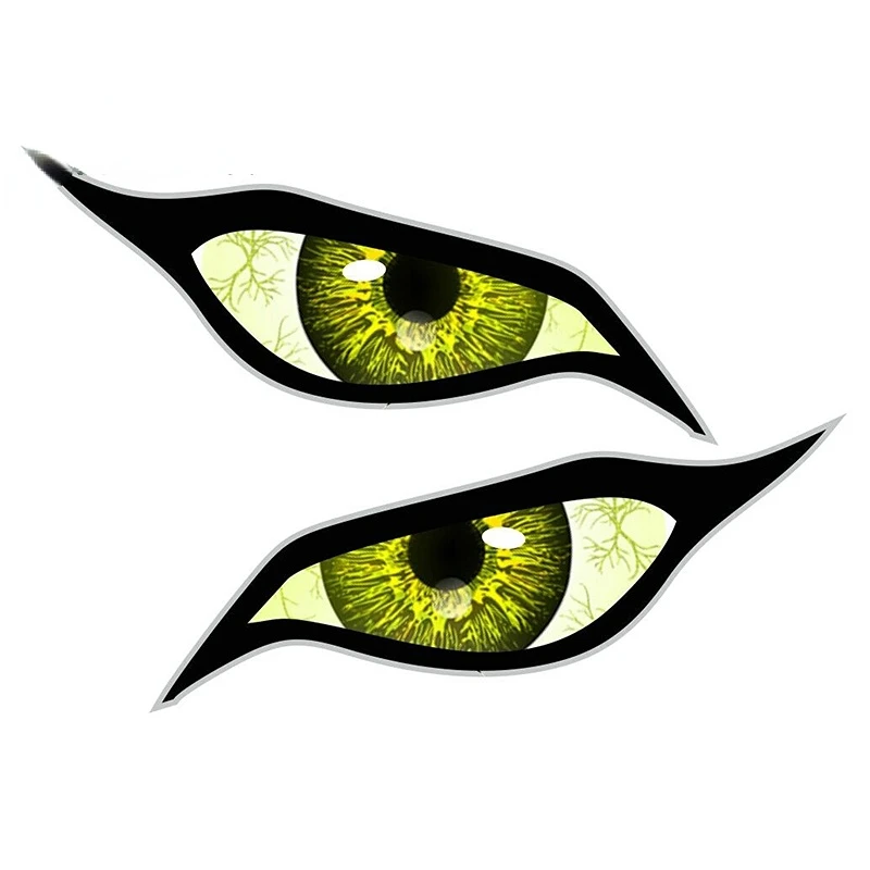 Evil Yellow Eyes Anime wasserdichte Vinyl-Aufkleber für Auto, Motorrad, Wohnmobil, Windschutzscheibe, Kratzer-Abdeckung, Dekor – Detail 13