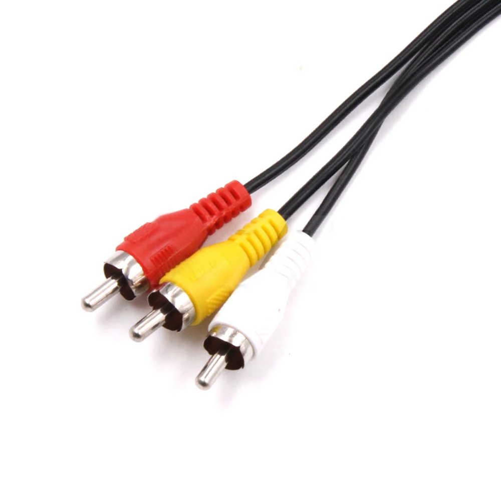 1pcs Unisex RCA TV 3RCA Adapter Cable Audio Video AV Cable for Sony Playstation 2 3 PS2 PS3 Multimedia 1.8 M M/F NEW