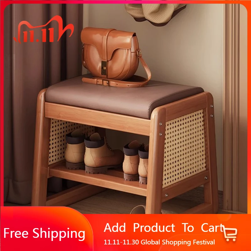 Organizer Storage Shoe Cabinet Box Nordic Bench Luxury Designer Shoe Cabinet Space Saving Show Wooden Zapatero Home Furniture