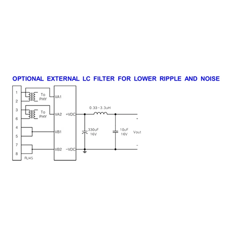 وحدة معزولة مدمجة من POE Pin ، تدعم M ، 12V 2A PM1202