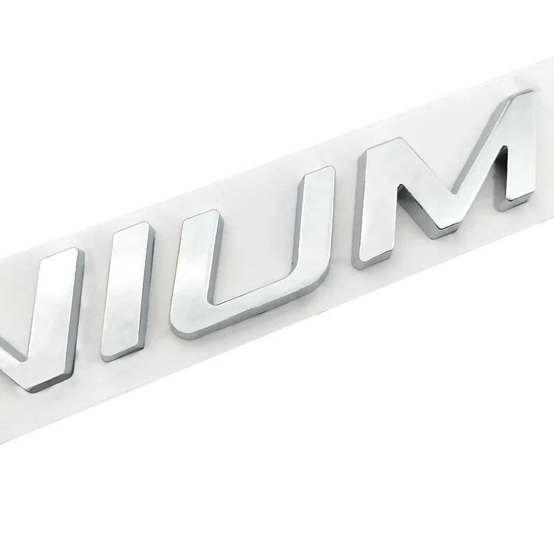 3D Zinc Alloy Metal TITANIUM Logo Chrome Emblem Badge Decals Car Sticker Auto Tail Stickers for Ford Focus 2 Fiesta Kuga EDGE
