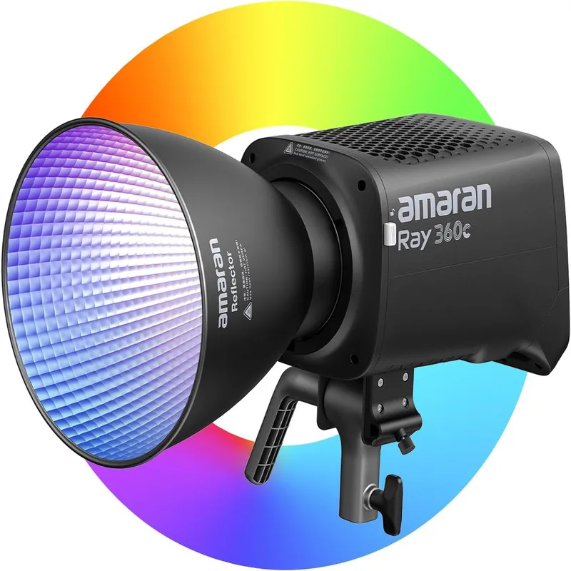 Amaran Ray 360c Full-Color Point-Source Photography Light 2300K to 10000K G/M Adjustment Amaran APP Control via Built-in NFC