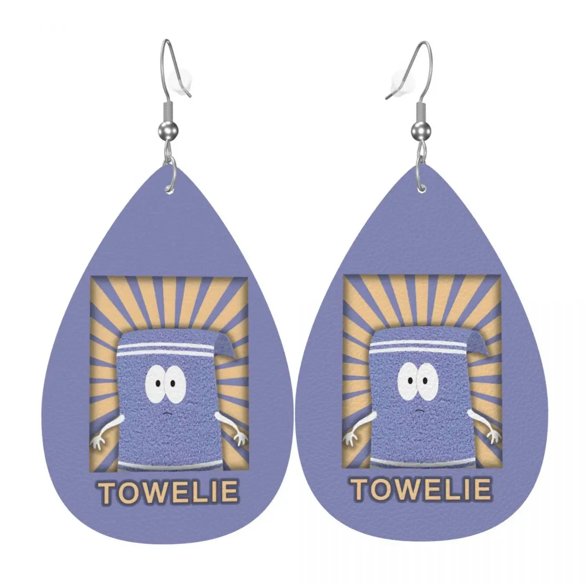 

Custom Towelies Dangle Drop Earrings Leather Earrings for Women Fashion Funny Cartoon For Party