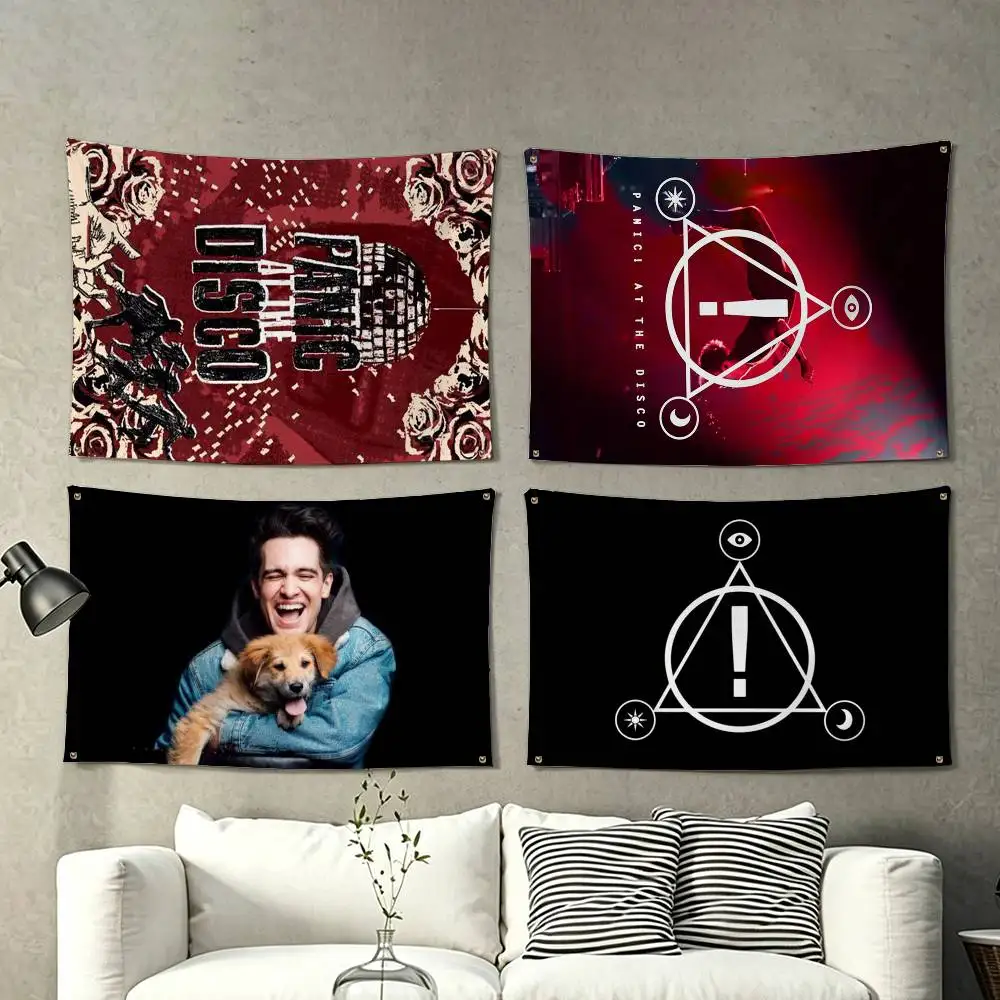 Band P-Panic! at the Disco  Flags for Bedrooms Home Decor Items Outdoor Decors Garage Decoration Flaga