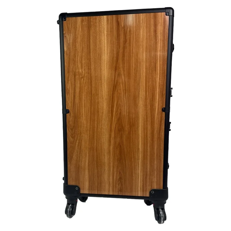 

Wood grain aluminum alloy trolley case aluminum alloy trolley tool aluminum alloy packing box shockproof transportation box