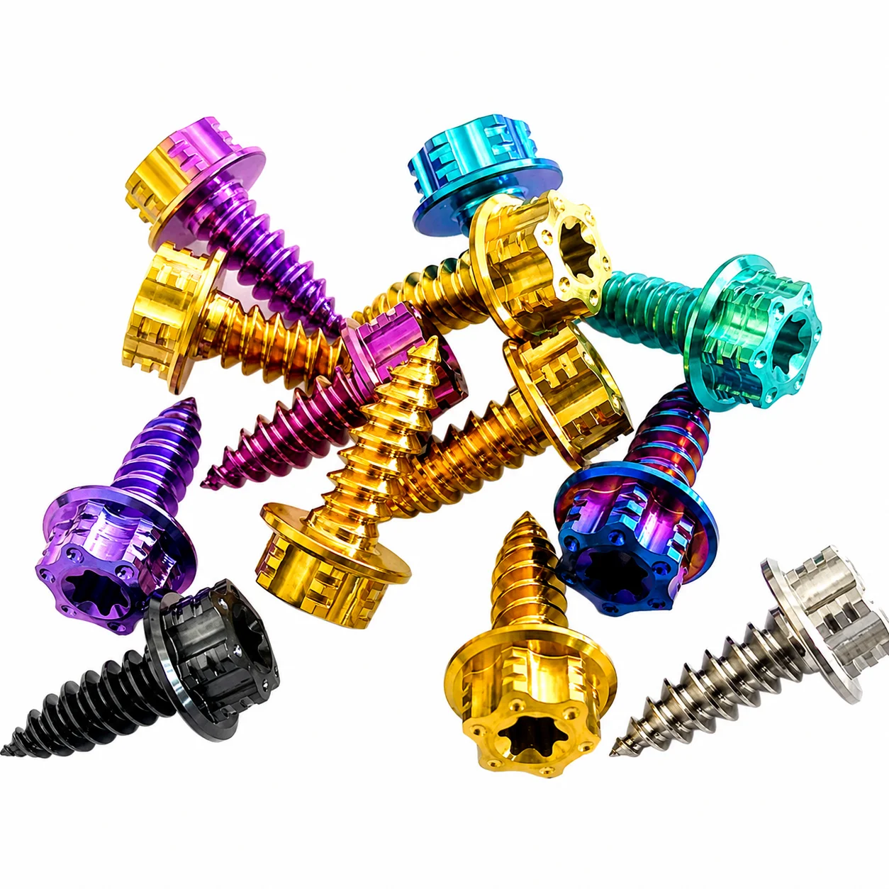 Titanium Motorcycle Fairing Dress Up Screw CNC Racing Self Tapping Bolt JDM Modification Parts