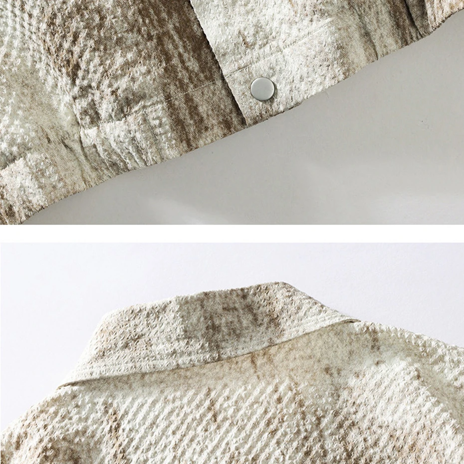 Tie Dye Shirt Men Plus Size 8XL Summer Short Sleeve Shirts Male Fashion Casual Tops Big Size 8XL