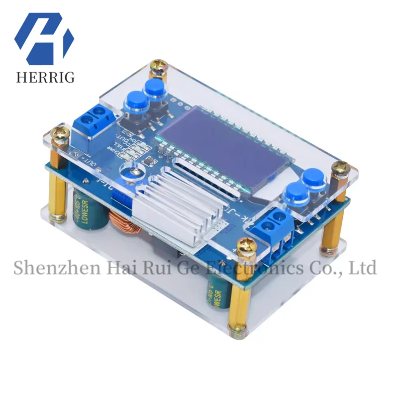 

5A CNC Buck Power Supply Module DCDC Adjustable Constant Voltage and Constant Current LCD Multi-Display with Button Voltage Sett