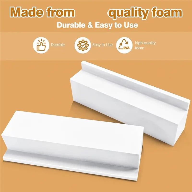 Insulation AC Side Foam Panels For U-Shaped Window Air Conditioners(2PCS), Includes Sealing Tape And Foam Strips