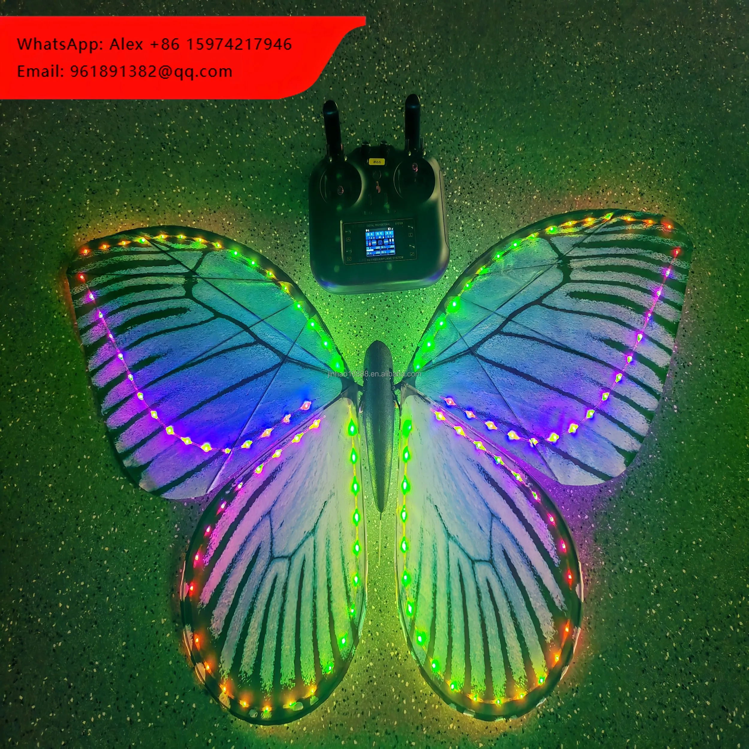 

Новая светодиодная бионическая летающая бабочка 2026 года, высокая степень детализации, для украшения свадеб и вечеринок