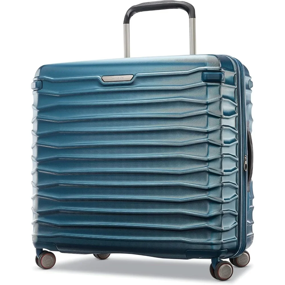 Samsonite Stryde 2 Hardside Expandable Luggage with Spinners, Deep Teal, Checked-Large Glider