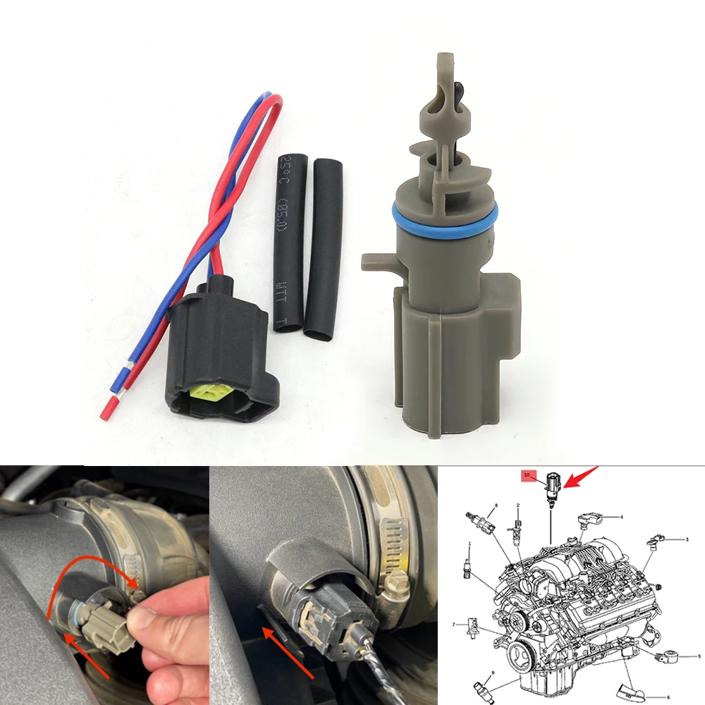 Sensor de temperatura de entrada de ar para jeep grand cherokee comandante wrangler liberty para dodge ram 1500 2500 3500 challenger avenger